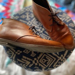 Vintage leather ankle boots.